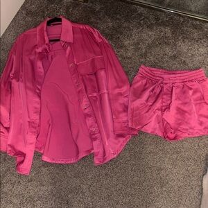 Zara Pink Women's Sweater Set